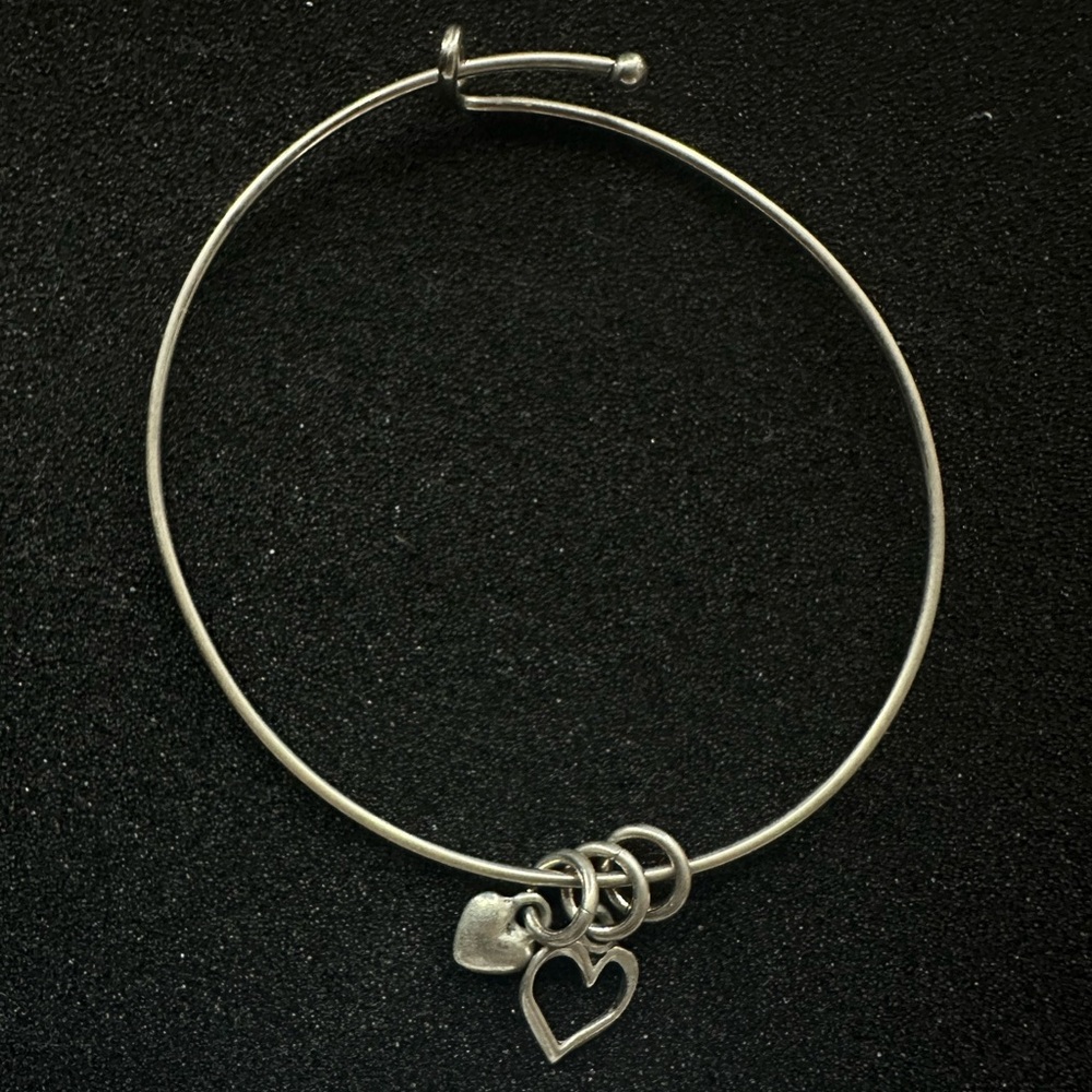 Silver charm bracelet